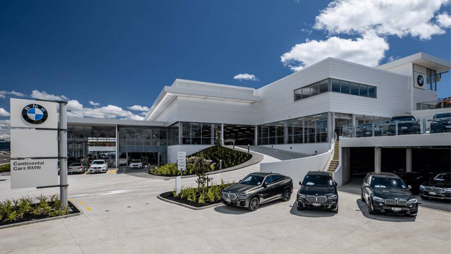 Floods damage highend European car dealership