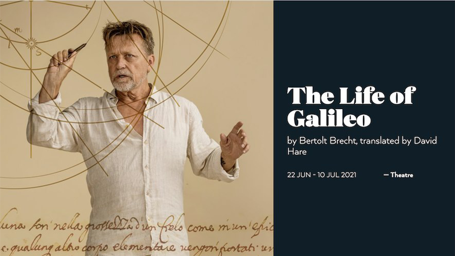 Michael Hurst as Galileo theatre ad