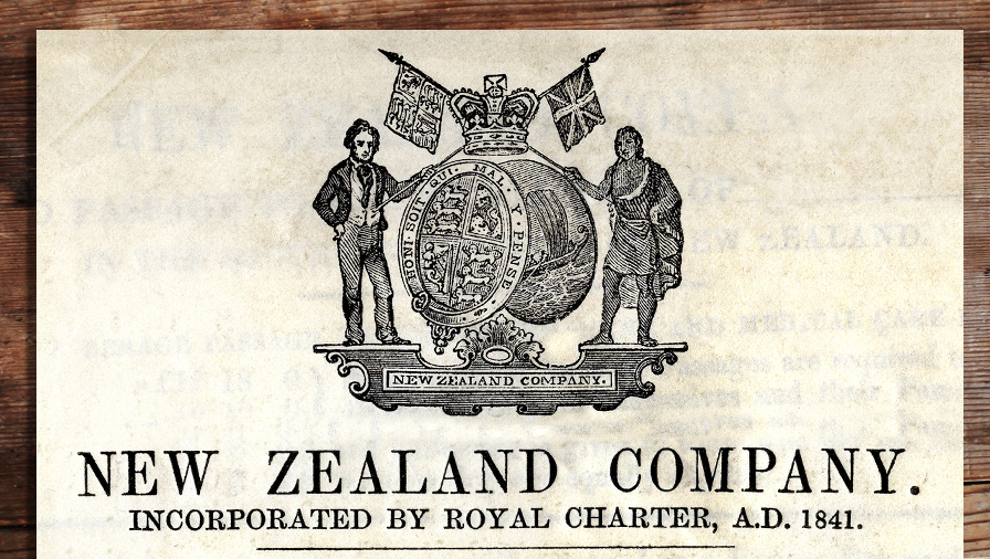 New Zealand Company’s coat of arms.