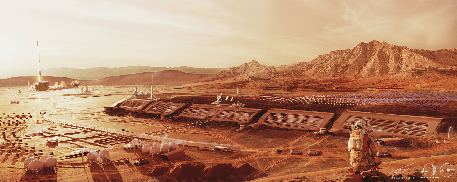 The Polish entry in a Mars Society competition for a planned community