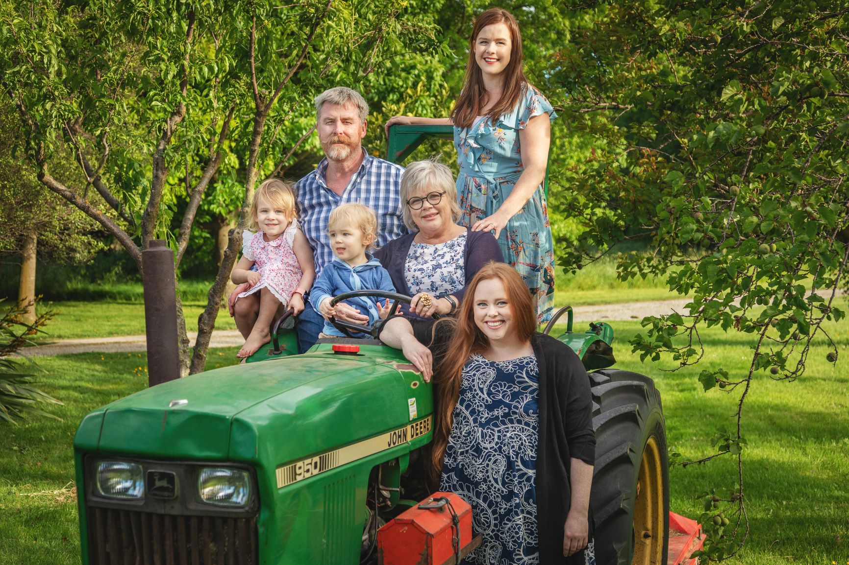 Waghorn Family Astrolabe - Simon, Jane, Libby and Arabella with 2 of Libby’s children