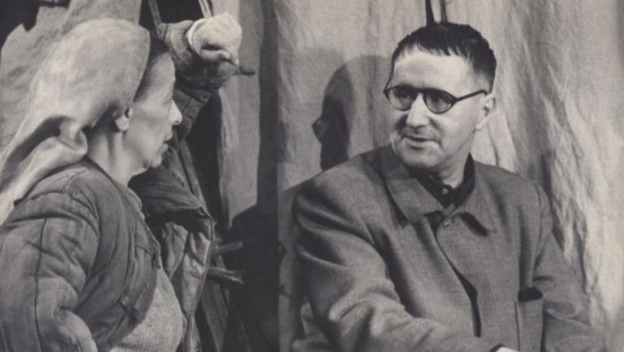 Helene Weigel and Bertolt Brecht working on a Berliner Ensemble production of Mother Courage and her Children