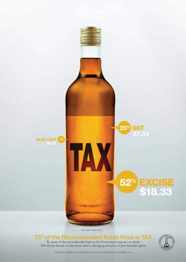 Liquor duty rises most in 20 years